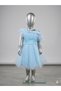 Girl's Layered Tulle Princess Wedding Dress Evening Gown with Bow on the Back-Aby-0050 Plus - 4