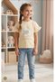 Girl's Summer T-Shirt, Super Quality, 100% Cotton, Flexible Single Top, 1 Piece, 100% Cotton, Super Quality, Light Beige Color, Travel-Friendly, Special for Daily Use. - 2