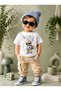 Children's T-Shirt with Lettering and Baby Print, 100% Cotton Short Sleeve T-Shirt - 4