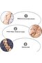 Silk Route - Set of 4 Washable 7-Inch Round Braided Placemats - Heat Resistant Cotton & Polyester for Kitchen Dining Table - Stylish Woven Design - 4