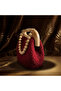 Ruby Pearl Ahşap El Çantası - 2