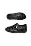 - Men's Inner and Outer Genuine Leather Soft Sole Black Sandals - 3