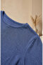 Bürümcük Fabric Long Tunic 0508-04 Indigo - 4