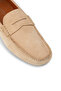 Men's Genuine Suede Beige Penny Loafer - 3