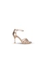 221 Mg Gold Heeled Women's Shoes - 2