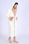 Men's Hooded Embroidered Bamboo Cotton Sport Model Soft Absorbent Luxury Bathrobe - 3