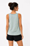 Athlete's Crew Neck Sleeveless Summer Tank Top - Water Green - 3