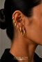 Women's Steel 6-Piece Hoop Earring Set Multiple Ear Combinations