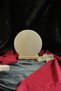 White Circle Model Salt Lamp with Wooden Base Decorative Ambient Lamp - 2