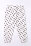 Girl's Cotton Pajama Set, Short Sleeve, Long Bottom, Patterned, Comfortable Sleepwear (474001) - 3