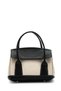 Canvas Women's Crossbody Bag with Snap Fasteners on the Sides and Expandable Features, Bella Linen Black