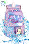 Waddell Kawaii Korean Style Twil Fabric Patterned Backpack, Lunch Bag, and Pen Holder Triple Set - 3