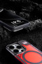 Urr Overflowing Sands Clear Magsafe Cover Compatible with iPhone 16 Pro - Red - 7