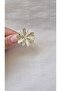 Metal Daisy Clasp with Zircon Stone 3 cm 1 Piece - 2