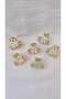 Mini Metal Clasp with Zircon Stone and Daisy 2.5 cm 1 Piece - 6