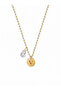 Stainless Steel V Letter Chubby Necklace