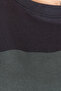 Mode XL Real Big Size Women's T-Shirt Bıs Collar Black U26124 Navy Blue - 5