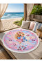 Patented Princess Girl's Round Beach Towel Pink 150 cm - 2