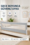 205 cm Bed Barrier - Mega Size Safety Barrier Protective Barrier, Baby Barrier Large Size - Gray - 3