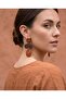 أقراط من سلسلة Desert Sunset Wave Row Series مصنوعة يدويًا من البوليمر والإيبوكسي - 4