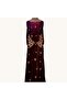 Premium Golden Bead Embroidered Velvet Abaya for Occasions - 2