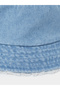 قبعة دينيم ذات حواف مهترئة - 2