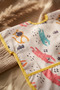 Safari Patterned Liquid-Proof Baby Feeding Bib with Pockets 6-24 Months – Sleeveless Blw Compatible Stain-Resistant Wipeable Activity Bib - 5