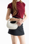 Cream Baguette Model Hand Shoulder and Crossbody Women's Bag - 4