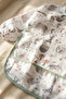 Baby Long Sleeve Liquid-Proof Stain-Proof 2-Piece Bib Set - Safari Series with Crumb Pocket Blw Ö - 3