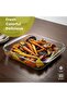 Baking Tray Glass 1600ml (Medium Size) Square, Baking Pan, Glass Baking Dish for Lasagna, Cooking - 5