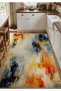 Sdt Fish Theme Patterned Modern Woven Base Decorative Carpet Mosso3418 - 3
