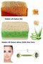 Set of 3 Natural Pumpkin Fiber Goat Milk & Aloe Vera Extract & Honey Soap Double Sided Facial Massage Tool