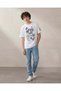 Senior Boys White Printed Over Size T-Shirt - 2