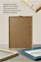 Double Wooden Tabletop with Basmala and Lafza-I Celal Islamic Writing Natural Wood Framed Home and Business Place Tabletop - 5