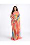 Nool Soleil Marble Print Satin Saree