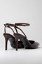 Classic Heeled Shoes Open Back Shoes High Heels Pointed Toe - 5