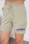 Women's Khaki Summer T-Shirt Shorts Casual Printed Sports Set - 7