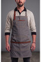 Barista Waiter Apron – Professional Cafe Apron with Leather Straps - 4