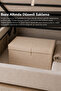 Set of 2 Maxi Size Storage Boxes - Multi-Purpose Organizer Storage Box with Lid 50X40X30Cm Beige - 4