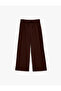 Comfortable Fit, Lace-Up Waist, Wide-Leg Linen Blend Pants - 3