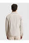 Beige Shirt Collar Seasonal Coat 50325313-Vr011 - 5