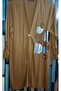Plus Size Brown Seasonal Cardigan