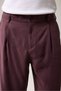 Suede Textured Pleated Trousers - 6