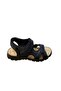 Men's Flat Sole Orthopedic Massage Genuine Leather Double Strap Sandals - 5