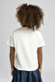 Nını Girl's Printed Crew Neck T-Shirt White - 3