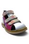 639 Full Orthopedic 100% Genuine Leather Girls' White/Fuchsia Corseted Sandals - 3