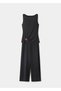 Draped appliqué combined jumpsuit - 3