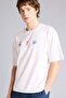 100% Cotton Boxy Fit Crew Neck Back Print Short Sleeve White T-Shirt G4258Ax26Sm - 3