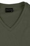 Men's Vision V-Neck Premium Quality Dense Textured Cotton T-Shirt Khaki M102-R0220-06 - 5
