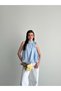 Women's Halter Neck Halter Tie Satin Textured Crinkle Blouse